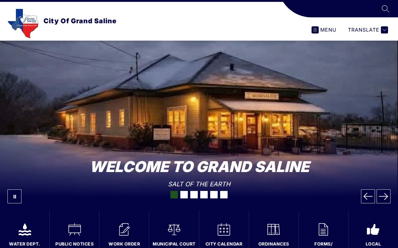 Grand Saline city records route for Van Zandt County booking records